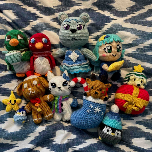 My Christmas/Winter Themed Crochet Collection (As Of 2024)