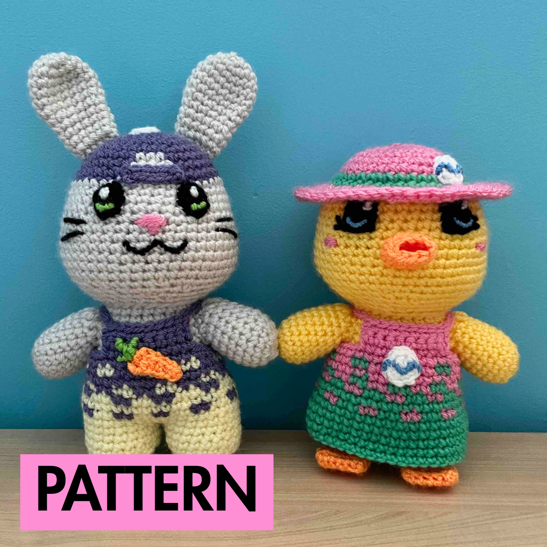 Easter Animals 2-In-1 Crochet Pattern (PDF Download)