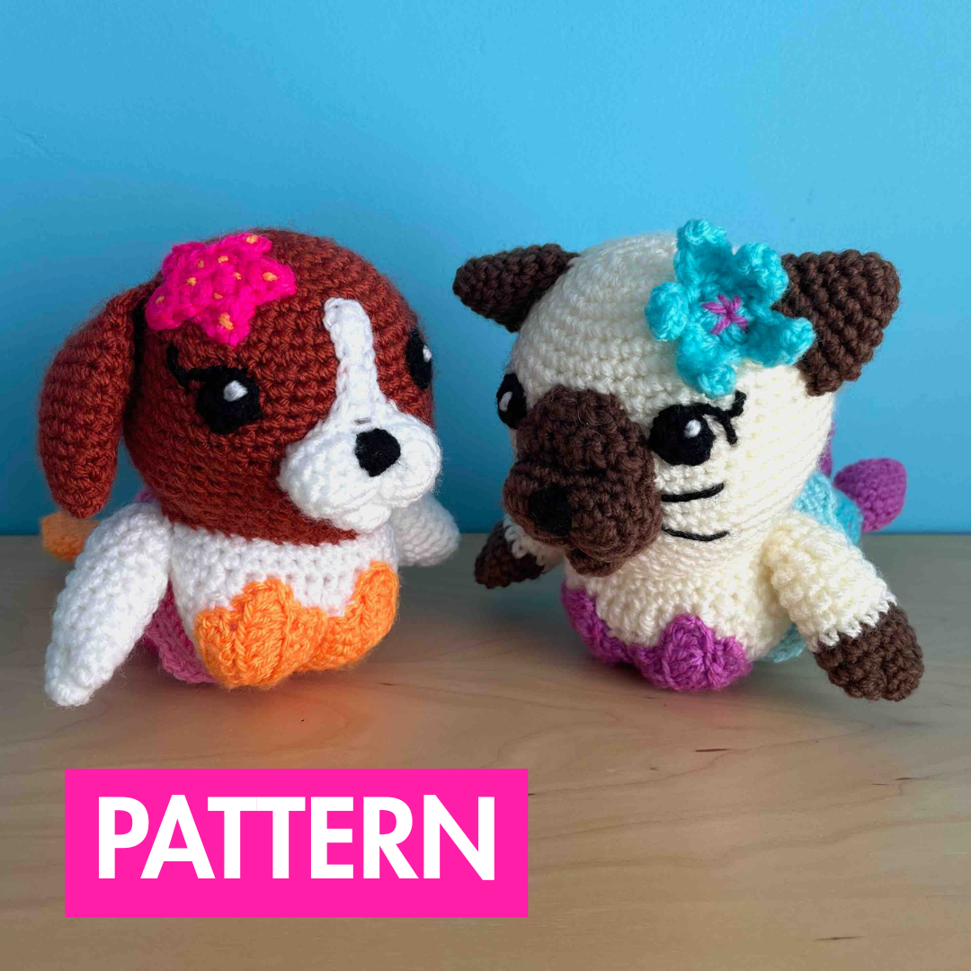 Mer-Animals 2-In-1 Crochet Pattern (PDF Download)