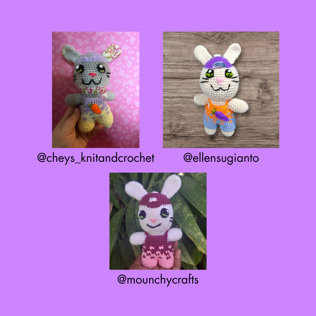 Easter Animals 2-In-1 Crochet Pattern (PDF Download)