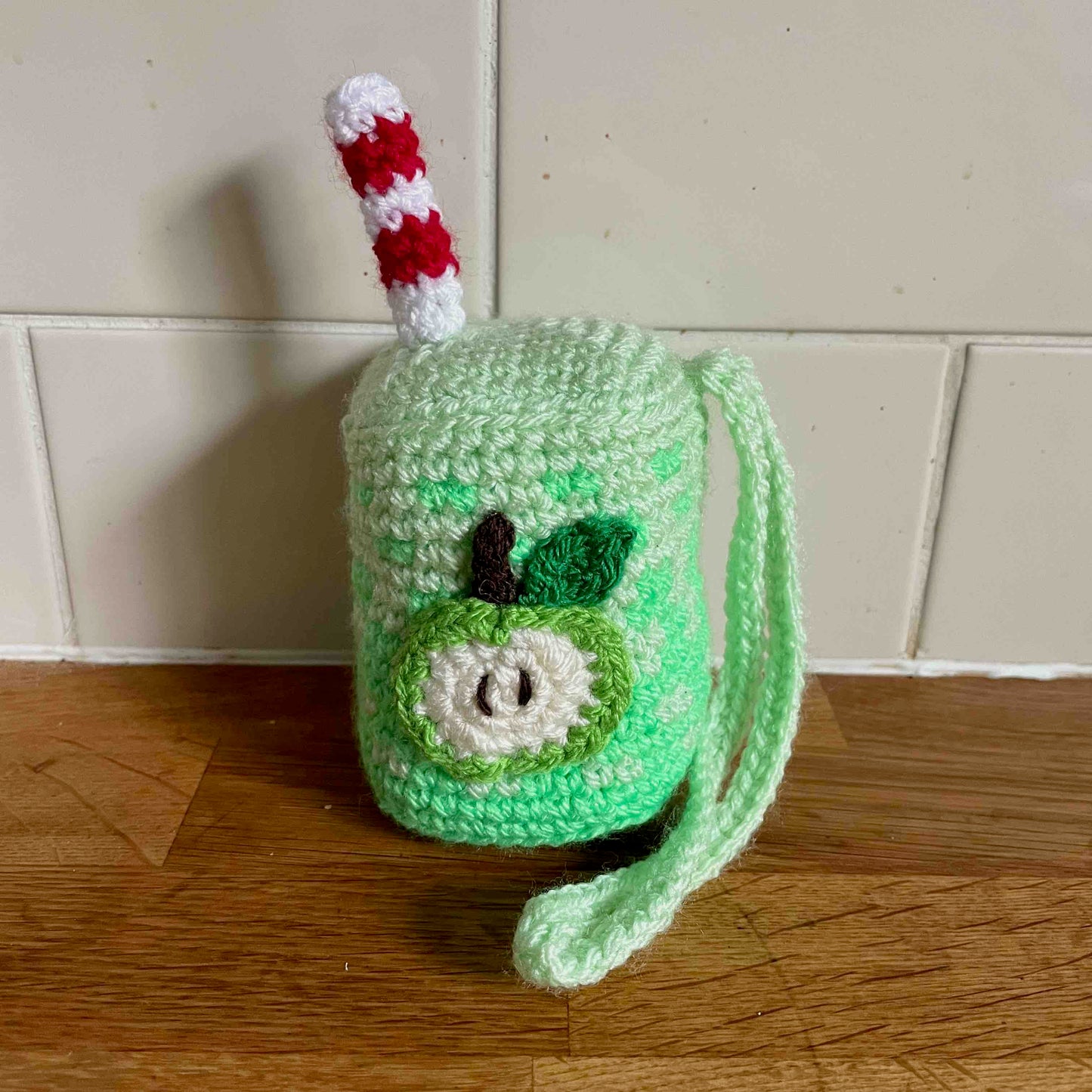Crocheted Fruit Juice Carton Bag Charms