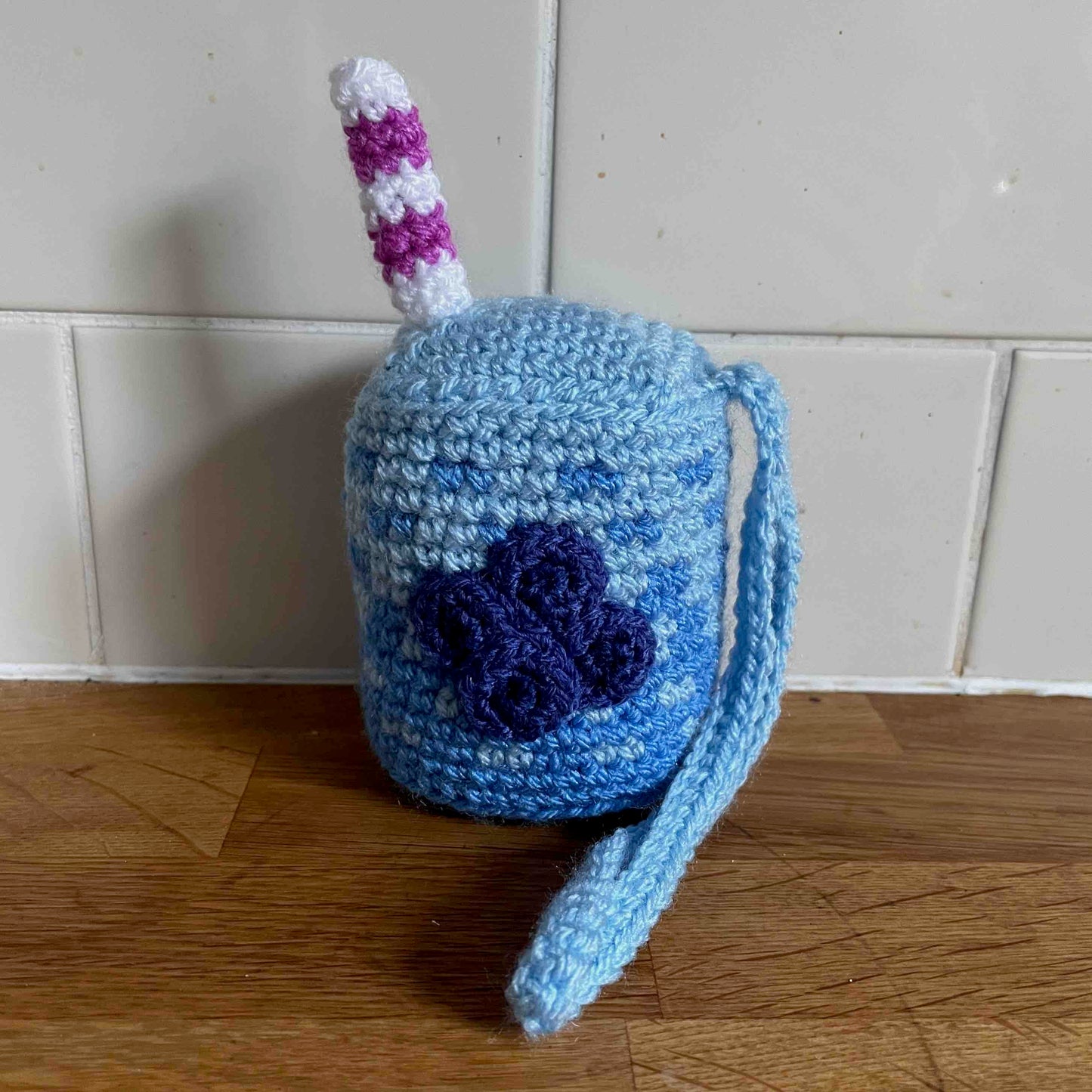 Crocheted Fruit Juice Carton Bag Charms