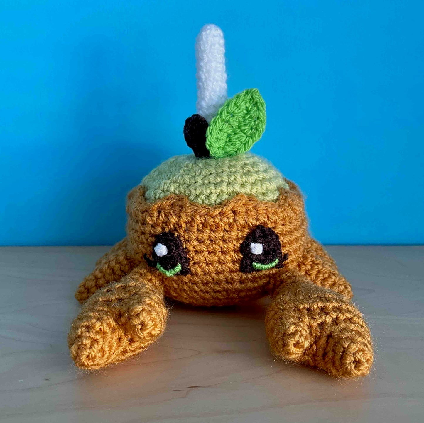 Caramel Apple Crab Amigurumi Plush