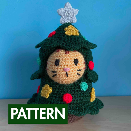 Cat In Christmas Tree Costume Crochet Pattern (PDF Download)
