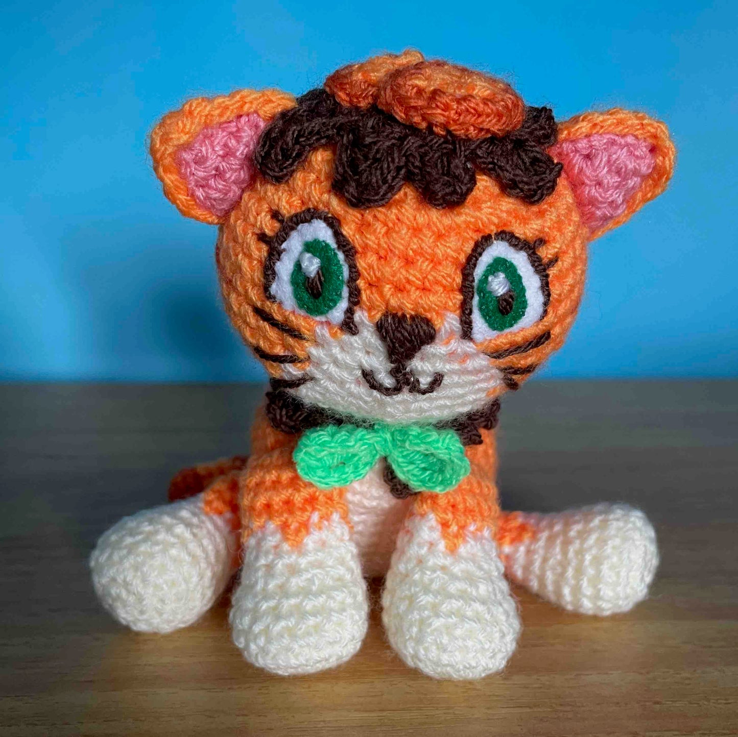 Choc Orange Ollie Amigurumi Plush (Cat Form)