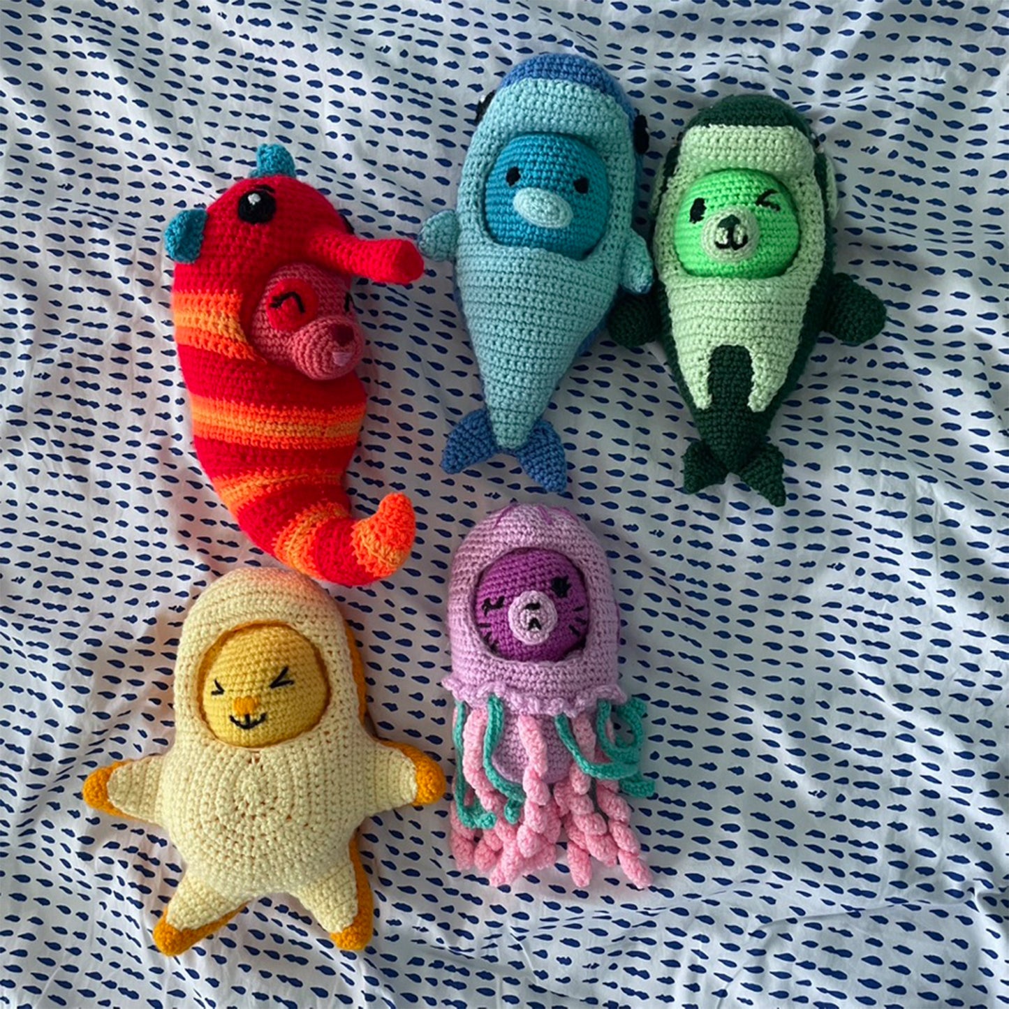 Costumed Animals: Ocean Set Amigurumi Plushies