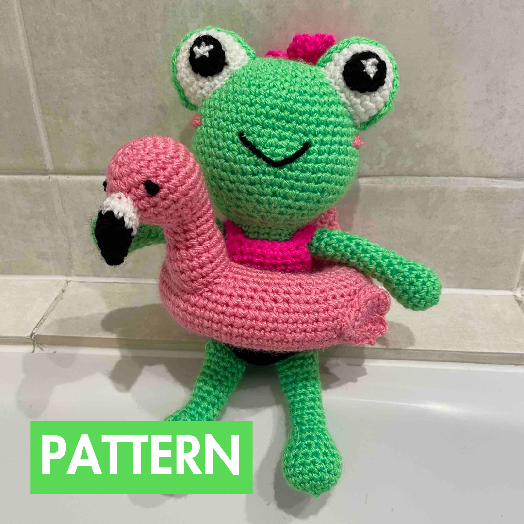 Fia The Pool Frog Crochet Pattern (PDF Download)