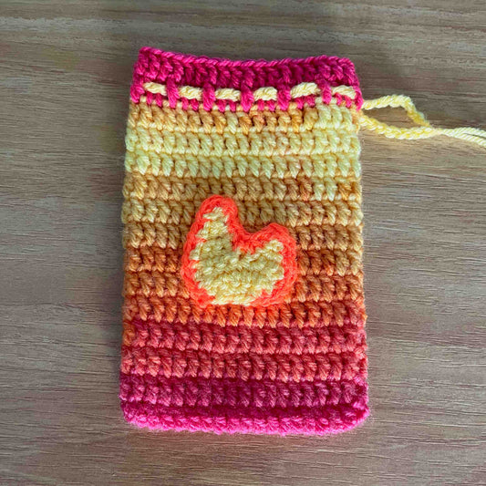 Crochet Drawstring Pouches (11cm X 15cm)