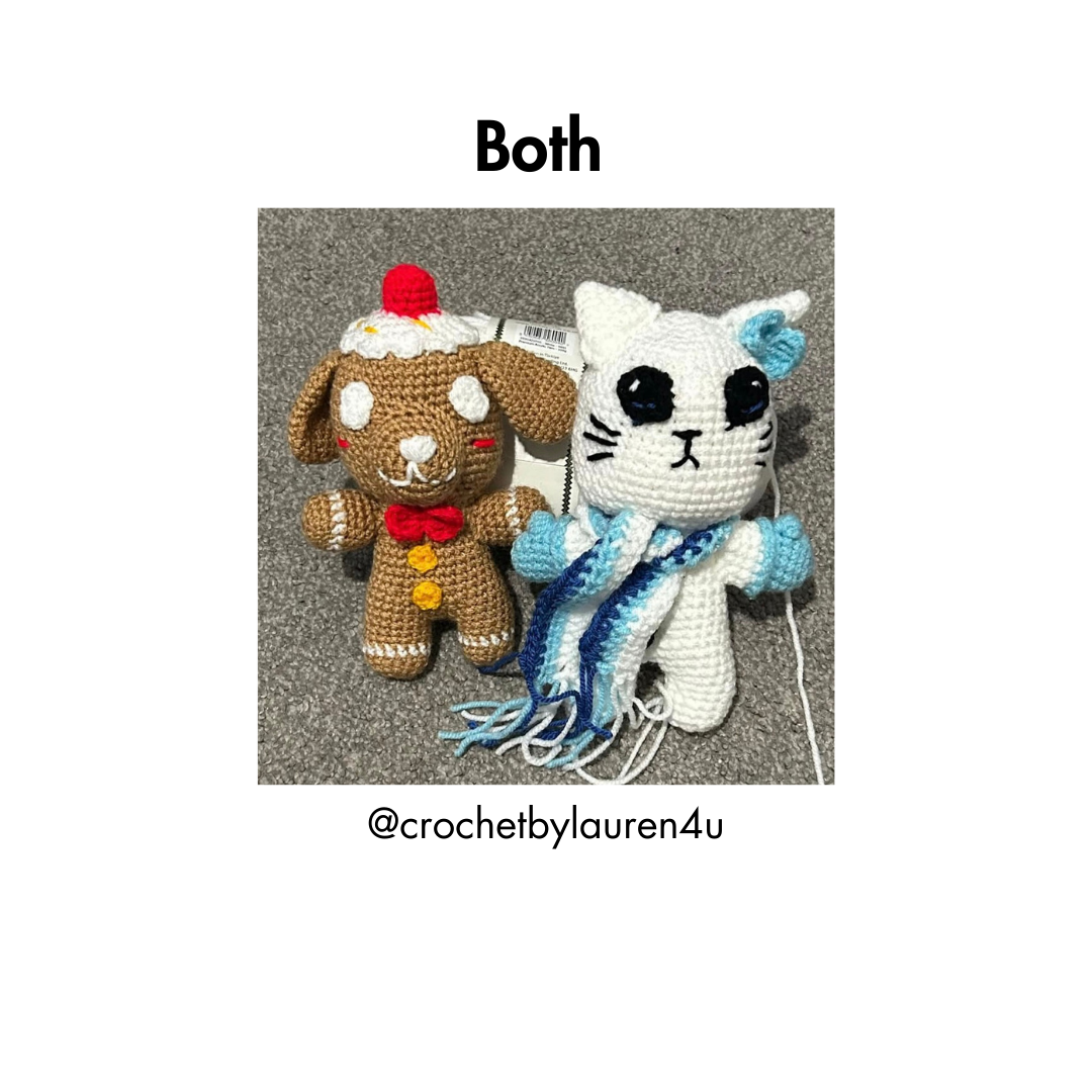 Christmas Animals 2-In-1 Crochet Pattern (PDF Download)