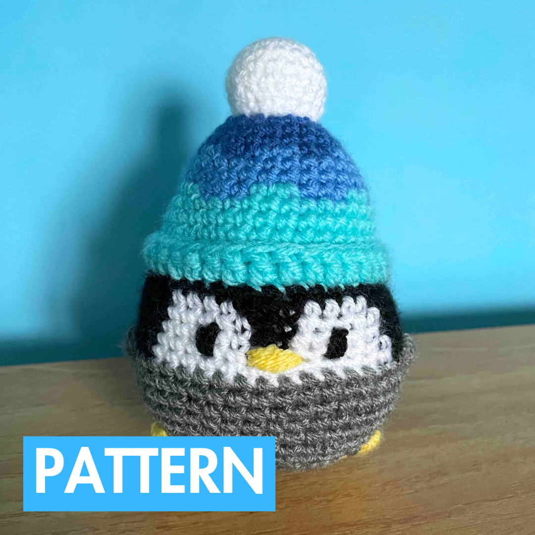 No-Sew Beanie Penguin Crochet Pattern (PDF Download)