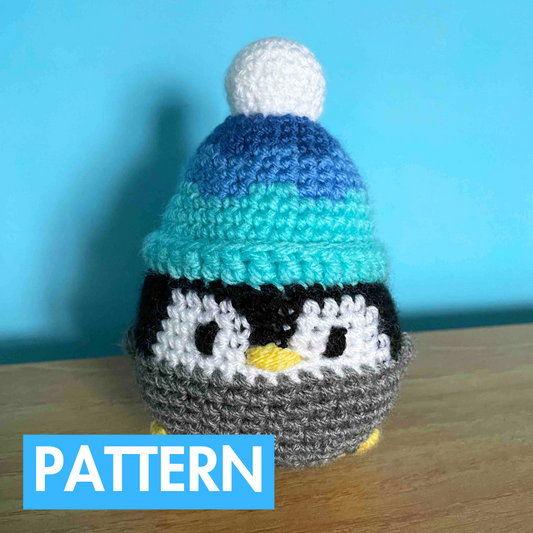 No-Sew Beanie Penguin Crochet Pattern (PDF Download)
