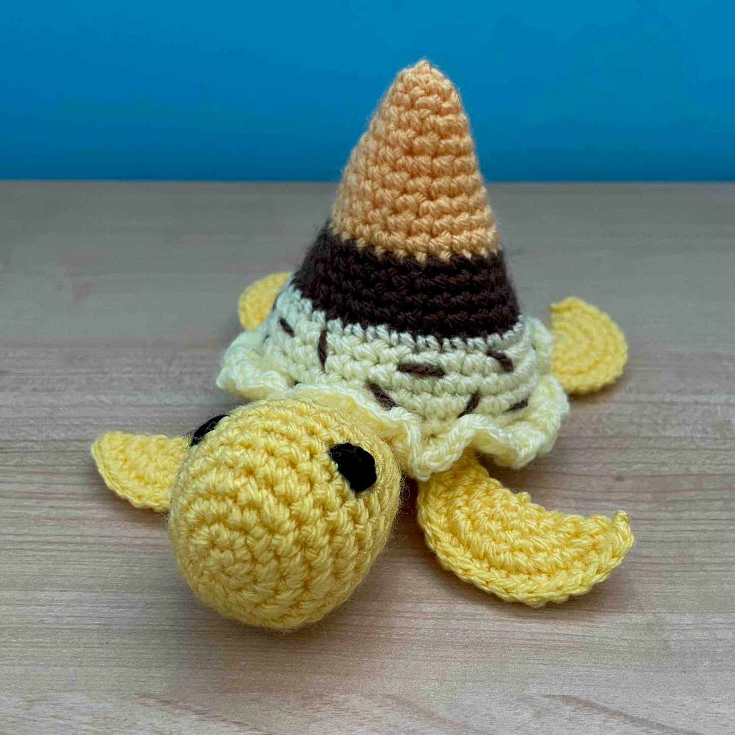 No-Sew Ice Cream Turtle Amigurumi Plushies