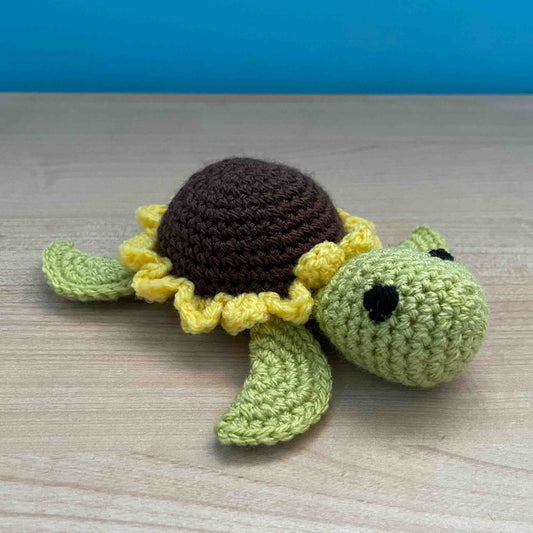 No-Sew Flower Turtle Amigurumi Plushies