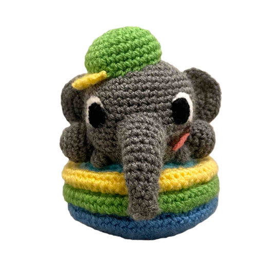 Patrick The Paddling Pool Elephant Amigurumi Plush
