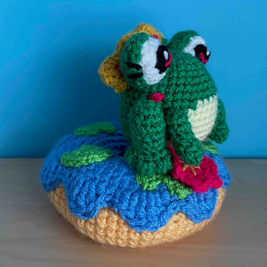 Princess Danielle The Donut Frog Crochet Pattern (PDF Download)