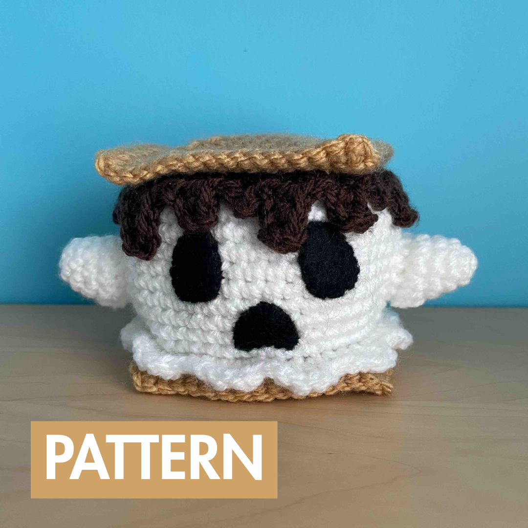 S'more Ghost Crochet Pattern (PDF Download)