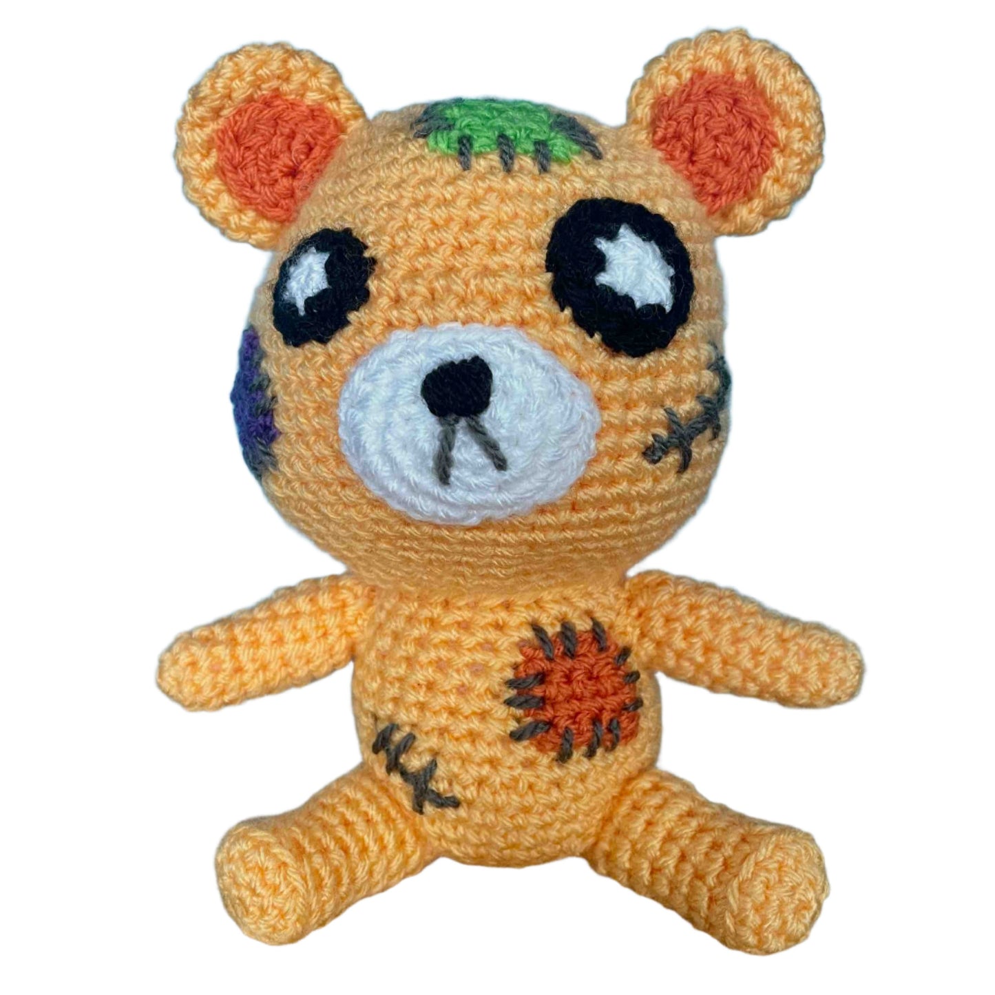 Scruffles The Voodoo Bear Amigurumi Plush