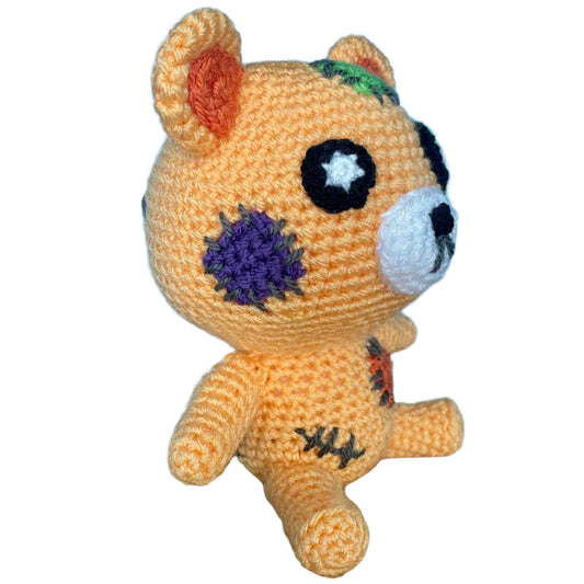 Scruffles The Voodoo Bear Amigurumi Plush
