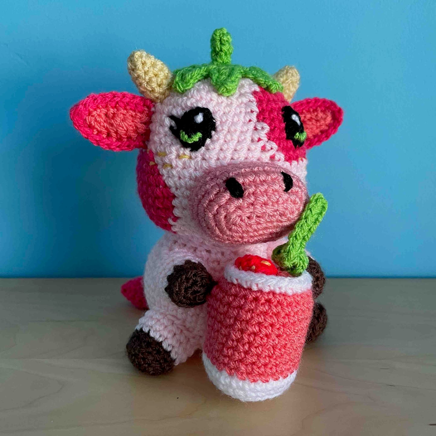 Smoothie Cow Amigurumi Plushies