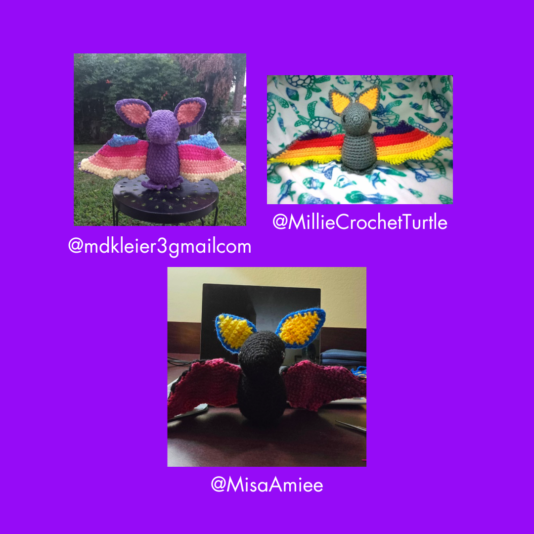 Sunset Bat Crochet Pattern (PDF Download)