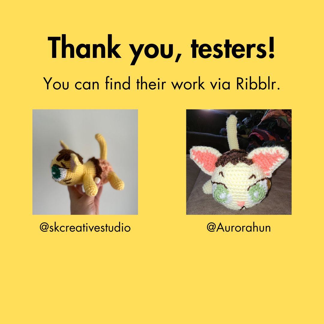 Vanilla Ice Cream Cat Crochet Pattern (PDF Download)