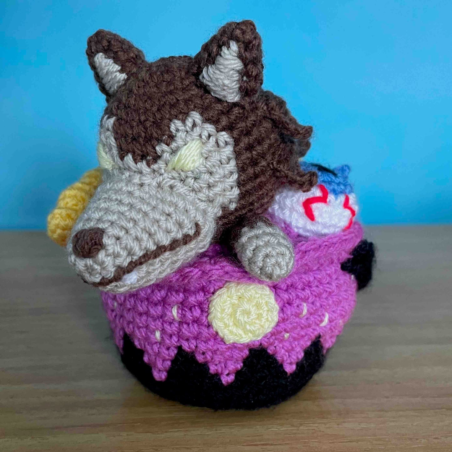 Werewolf In A Sweets Bucket Amigurumi Plush