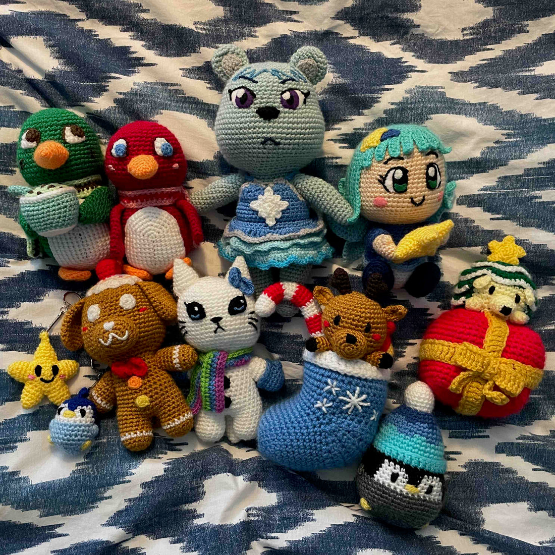 My Christmas/Winter Themed Crochet Collection (As Of 2024)
