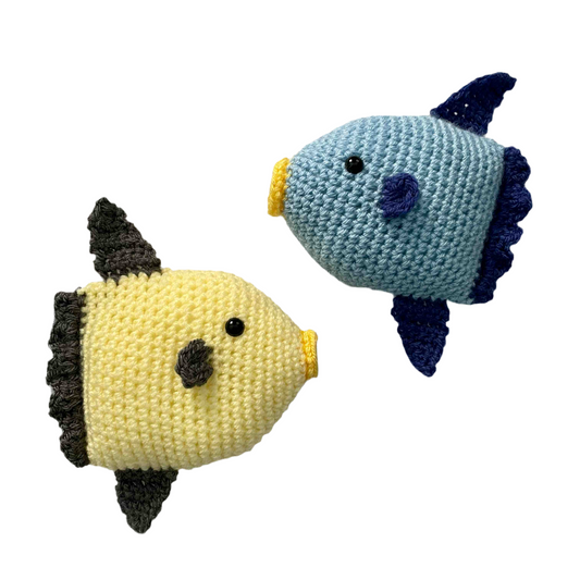 No-Sew Ocean Sunfish Amigurumi Plushies