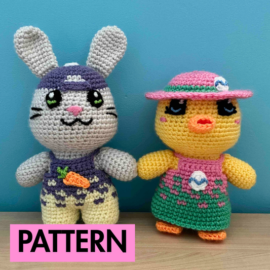 2-In-1 Easter Animals Amigurumi Pattern (PDF Download)