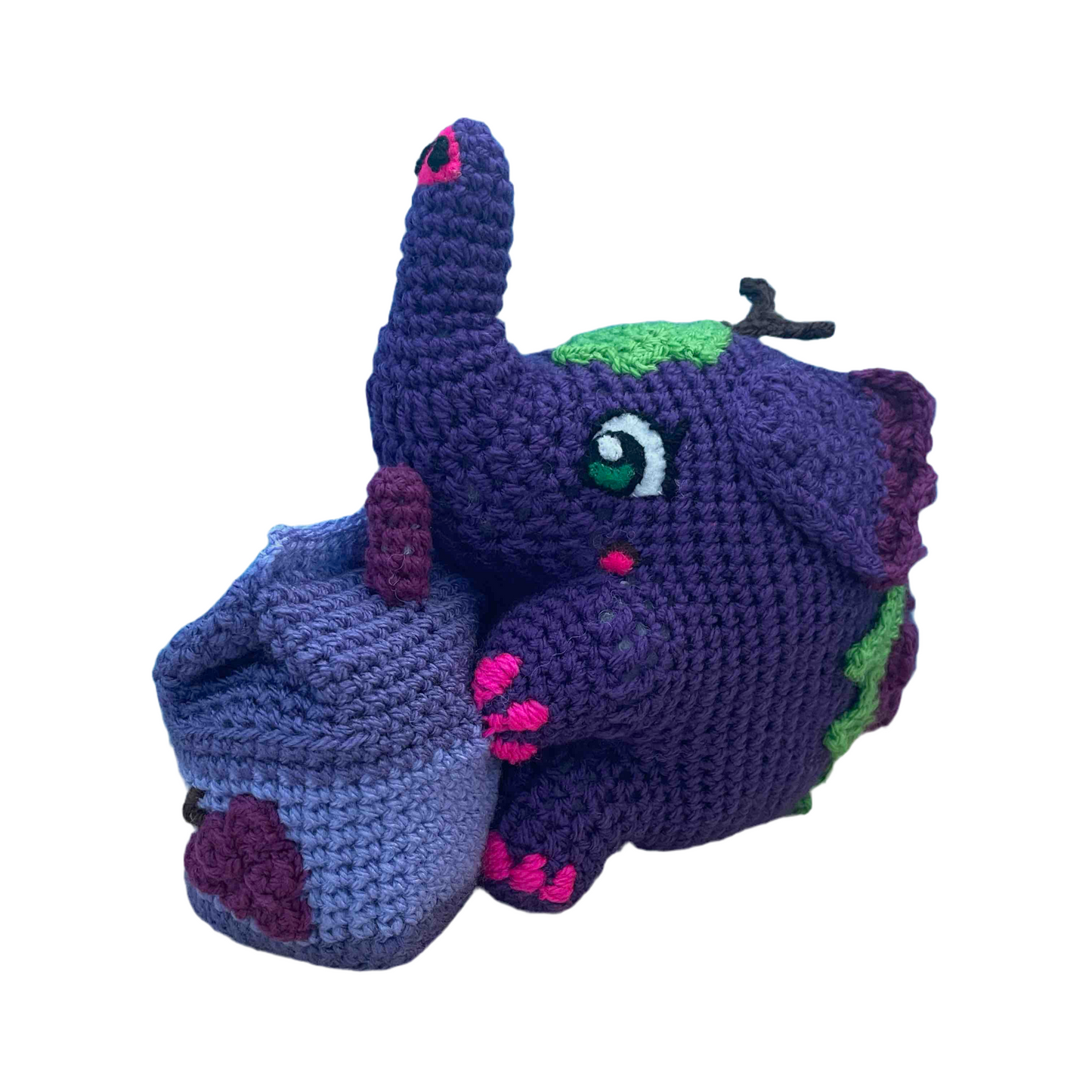 Grace The Grape Juice Elephant Amigurumi Plush