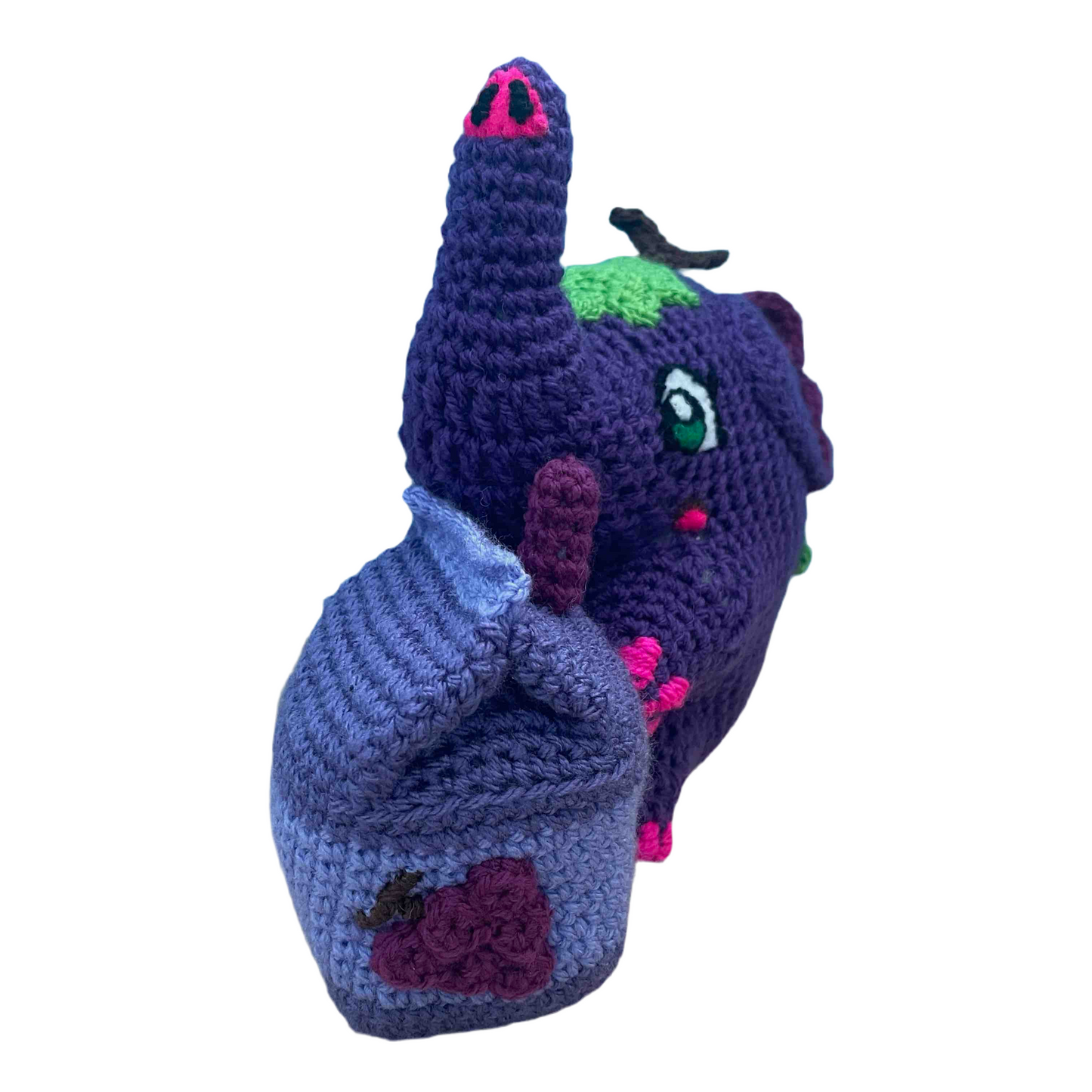 Grace The Grape Juice Elephant Amigurumi Plush