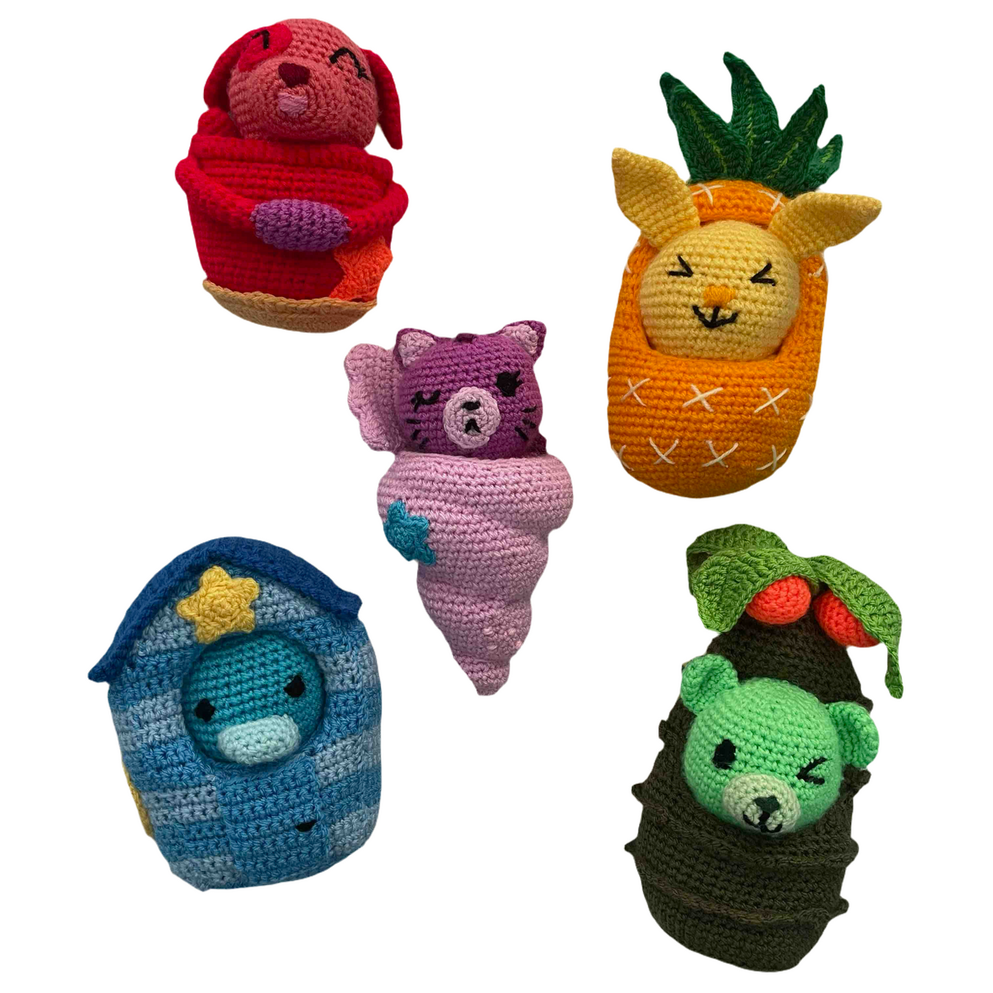 Costumed Animals: Summer Set Amigurumi Plushies