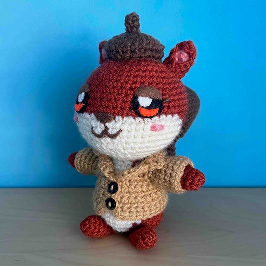 Audrey The Autumn Squirrel Amigurumi Plush