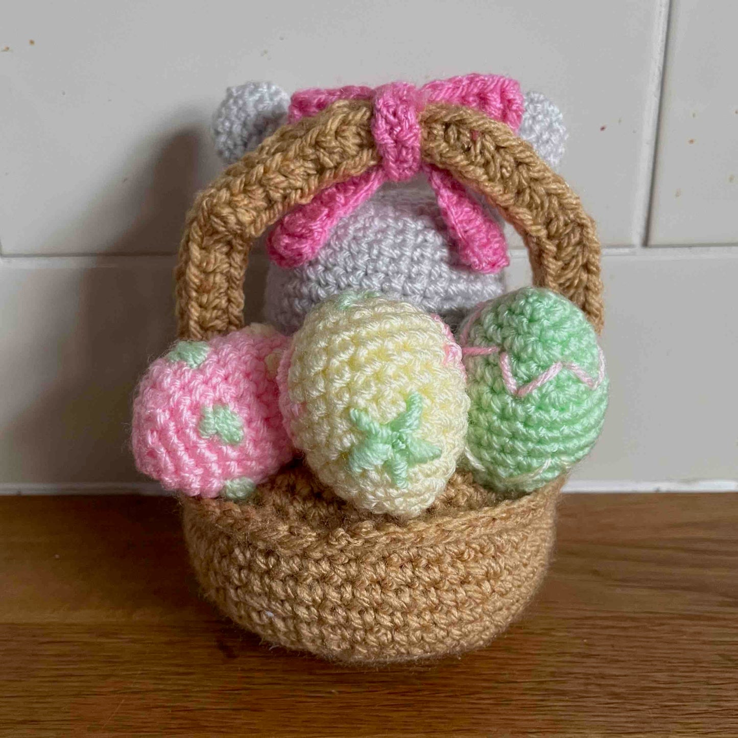 Bunny In An Easter Basket Amigurumi Pattern (PDF Download)