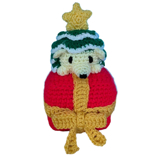 Christine The Christmas Tree Hedgehog Amigurumi Plush