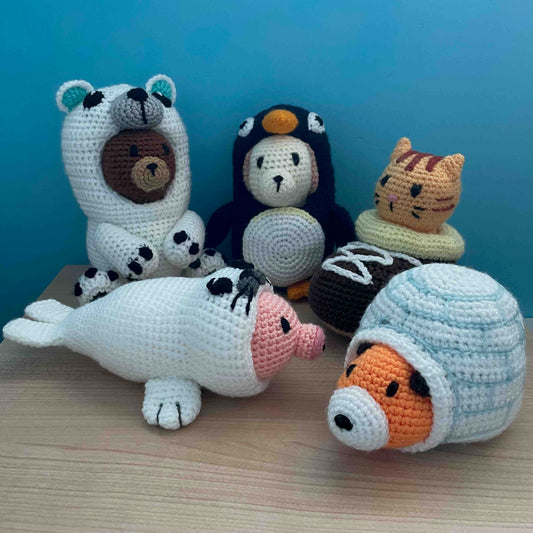 Costumed Animals: Arctic Set Amigurumi Plushies