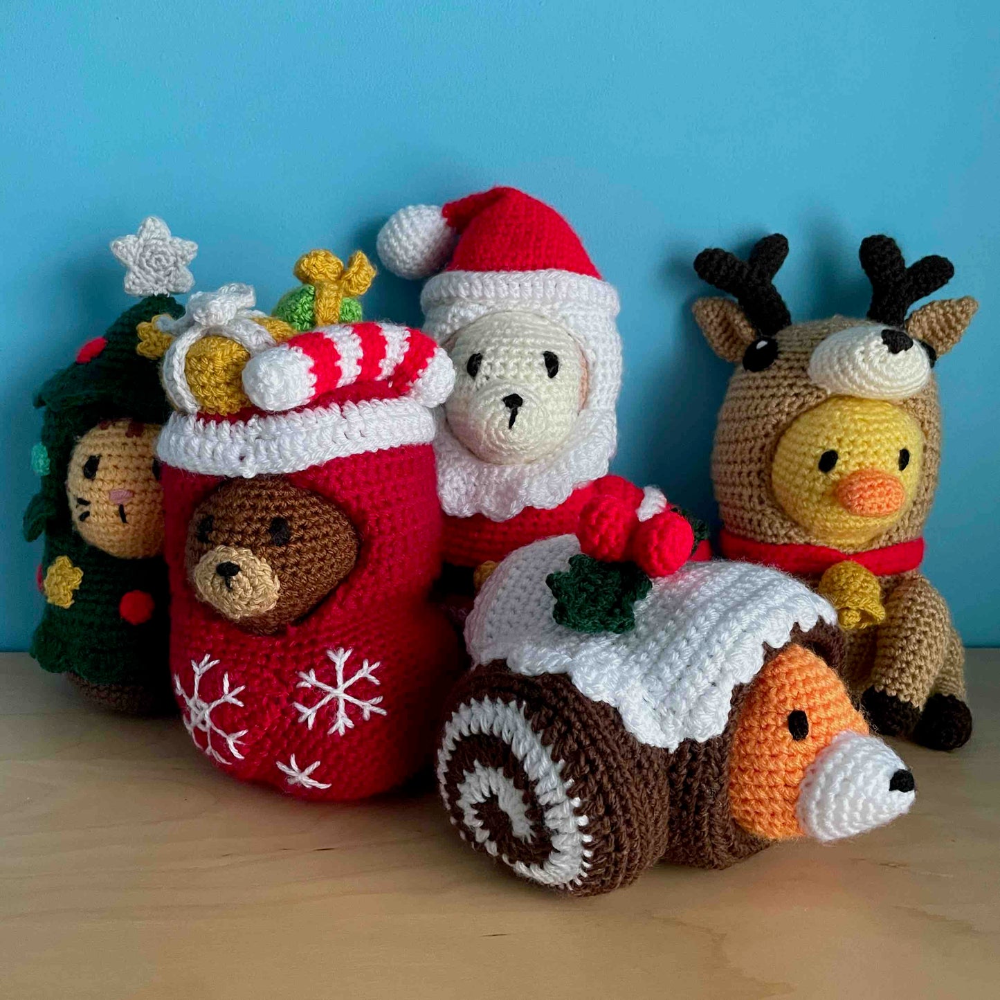 Costumed Animals: Christmas Set Amigurumi Plushies