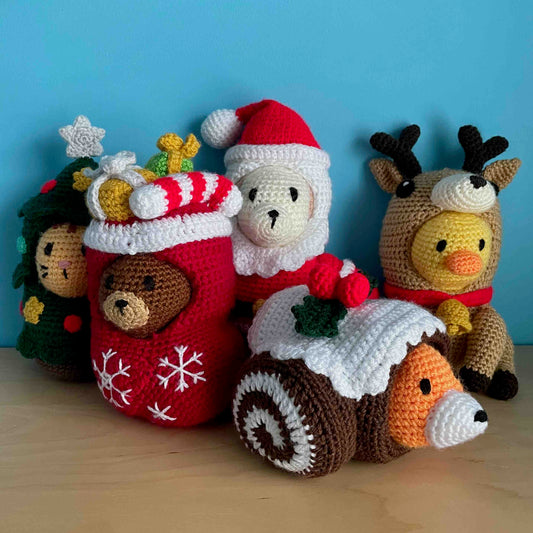 Costumed Animals: Christmas Set Amigurumi Plushies