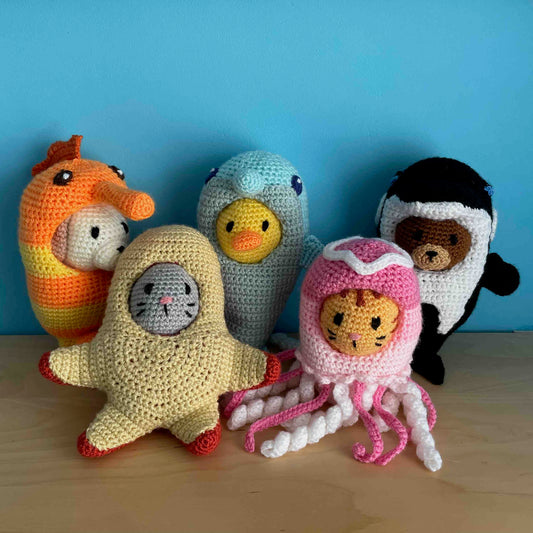 Costumed Animals: Ocean Set Amigurumi Plushies