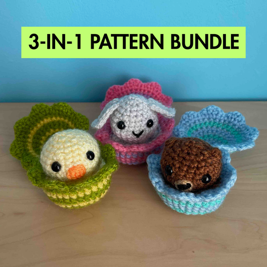 Easter Egg Poppers 3-In-1 Crochet Pattern (PDF Download)