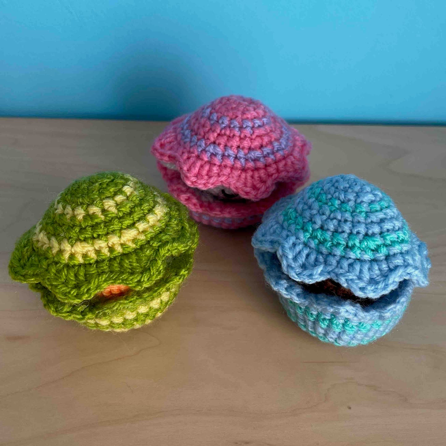 Crocheted Easter Egg Poppers