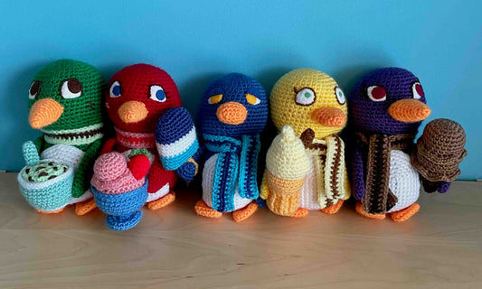 Ice Cream Penguins Amigurumi Plushies