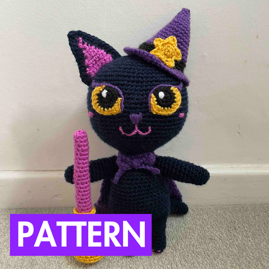 Kimmy The Witch Cat Amigurumi Pattern (PDF Download)