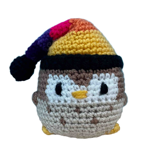 No-Sew Nightcap Owl Amigurumi Plush