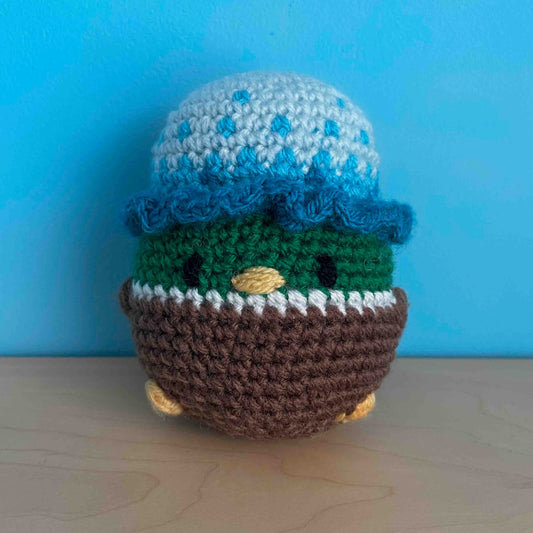 No-Sew Shower Cap Duck Amigurumi Plush