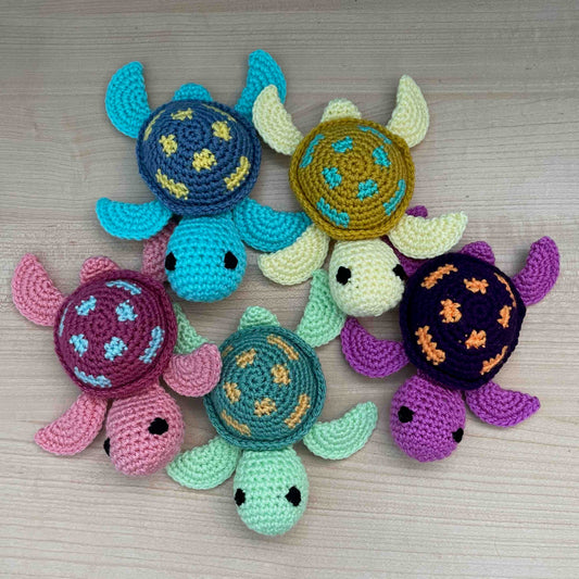 No-Sew Speckled Turtle Amigurumi Plushies
