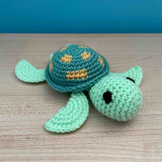 No-Sew Speckled Turtle Amigurumi Plushies