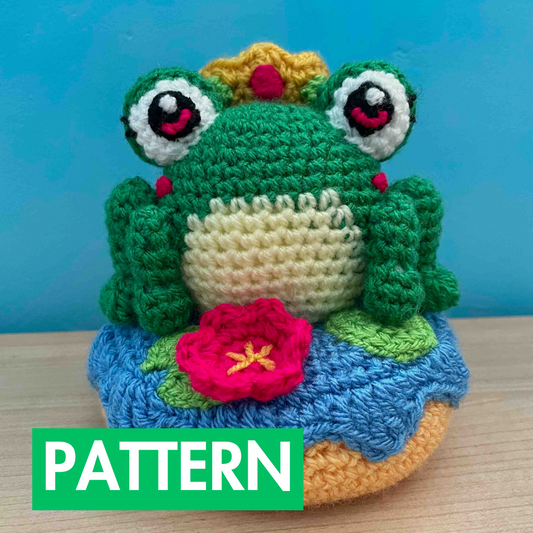 Princess Danielle The Donut Frog Amigurumi Pattern (PDF Download)