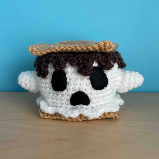 S'More Ghost Amigurumi Plush