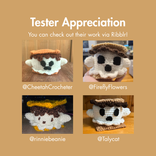 S'more Ghost Crochet Pattern (PDF Download)
